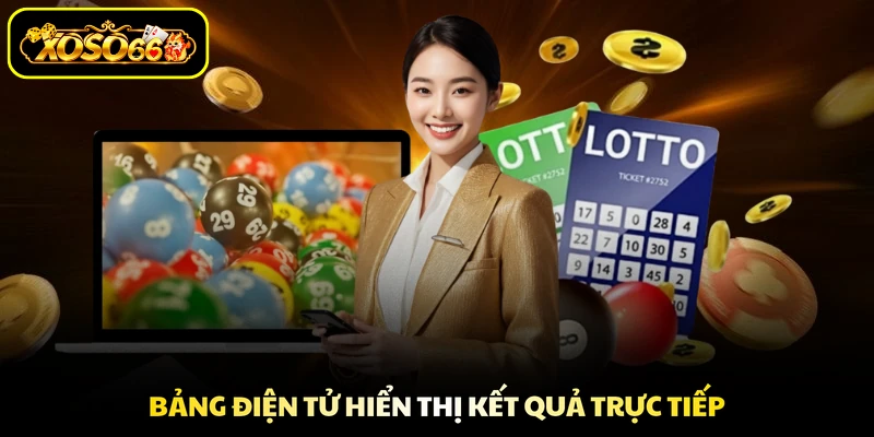 Bảng điện tử hiển thị kết quả trực tiếp