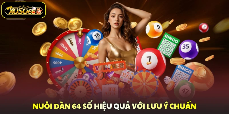 Nuôi dàn 64 số hiệu quả với lưu ý chuẩn